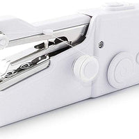 Handy Stitch Sewing Machines for Home Tailoring use, AC/DC Electric Mini Portable Cordless Stitching Machine Handheld Manual Machine (White, Stapler)